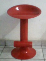 banqueta em fibra de vidro estilo americana com 60 cm de altura pintura altomotiva.